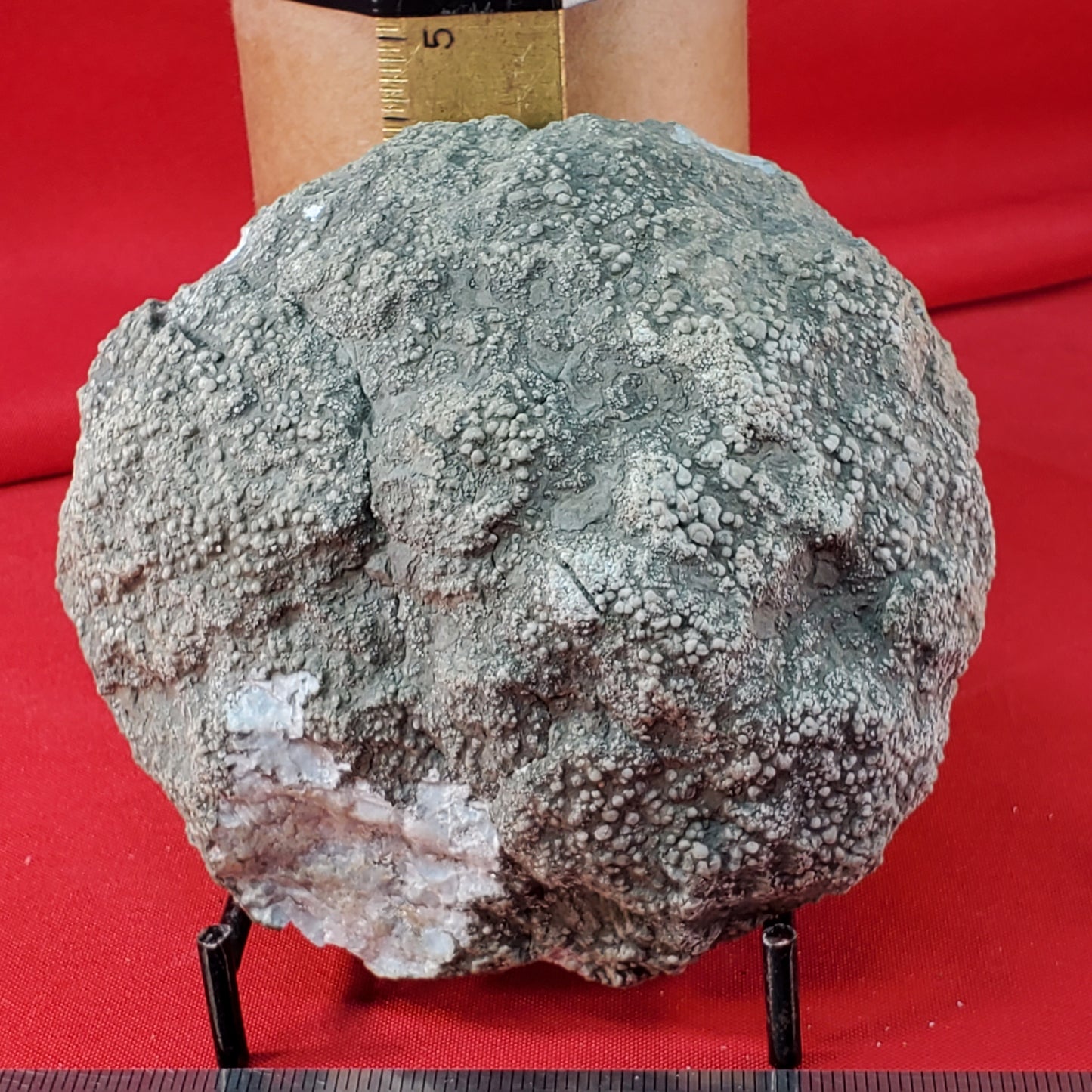 Iridescent brown and pink calcite geode set (cracked)