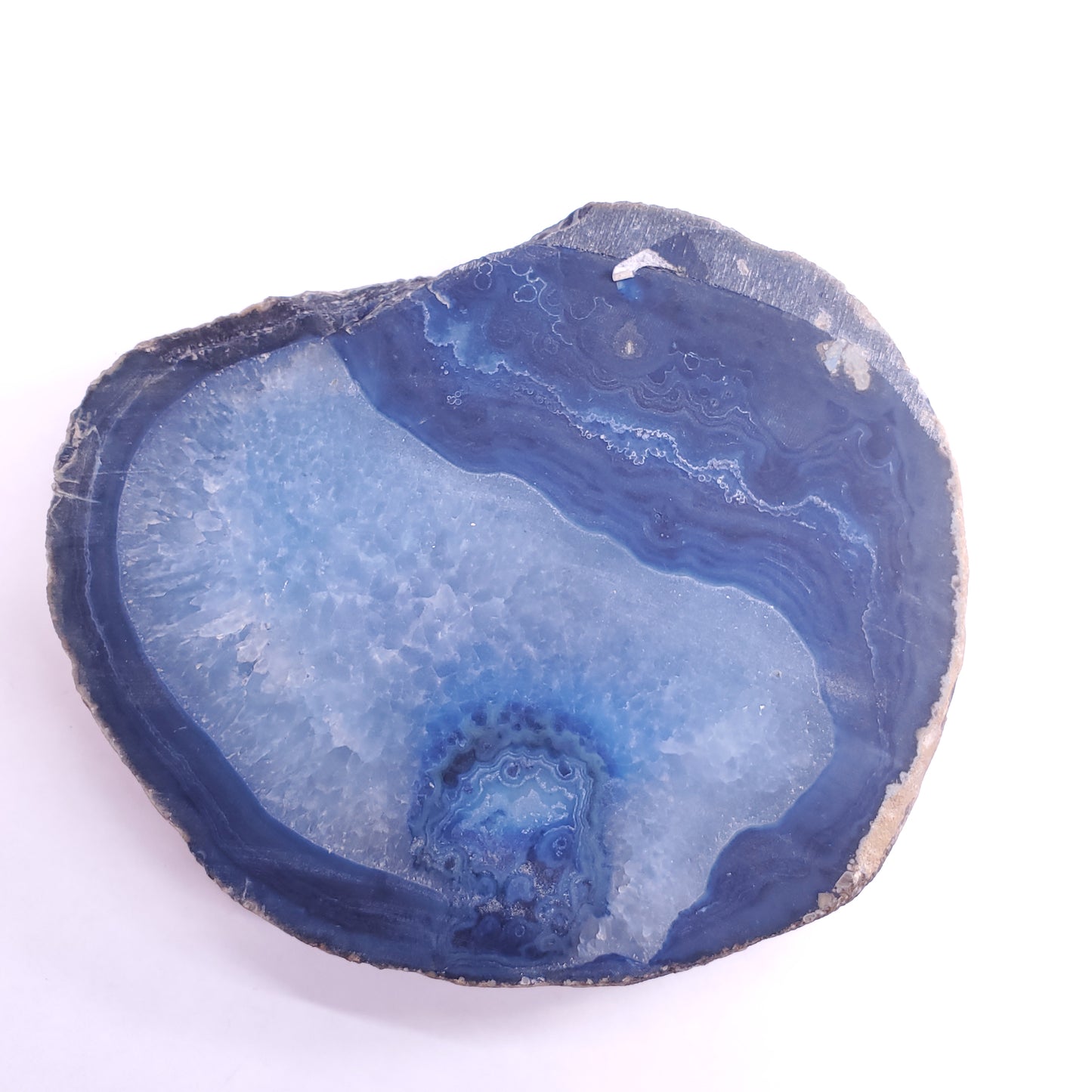 DYED BLUE AGATE DISH