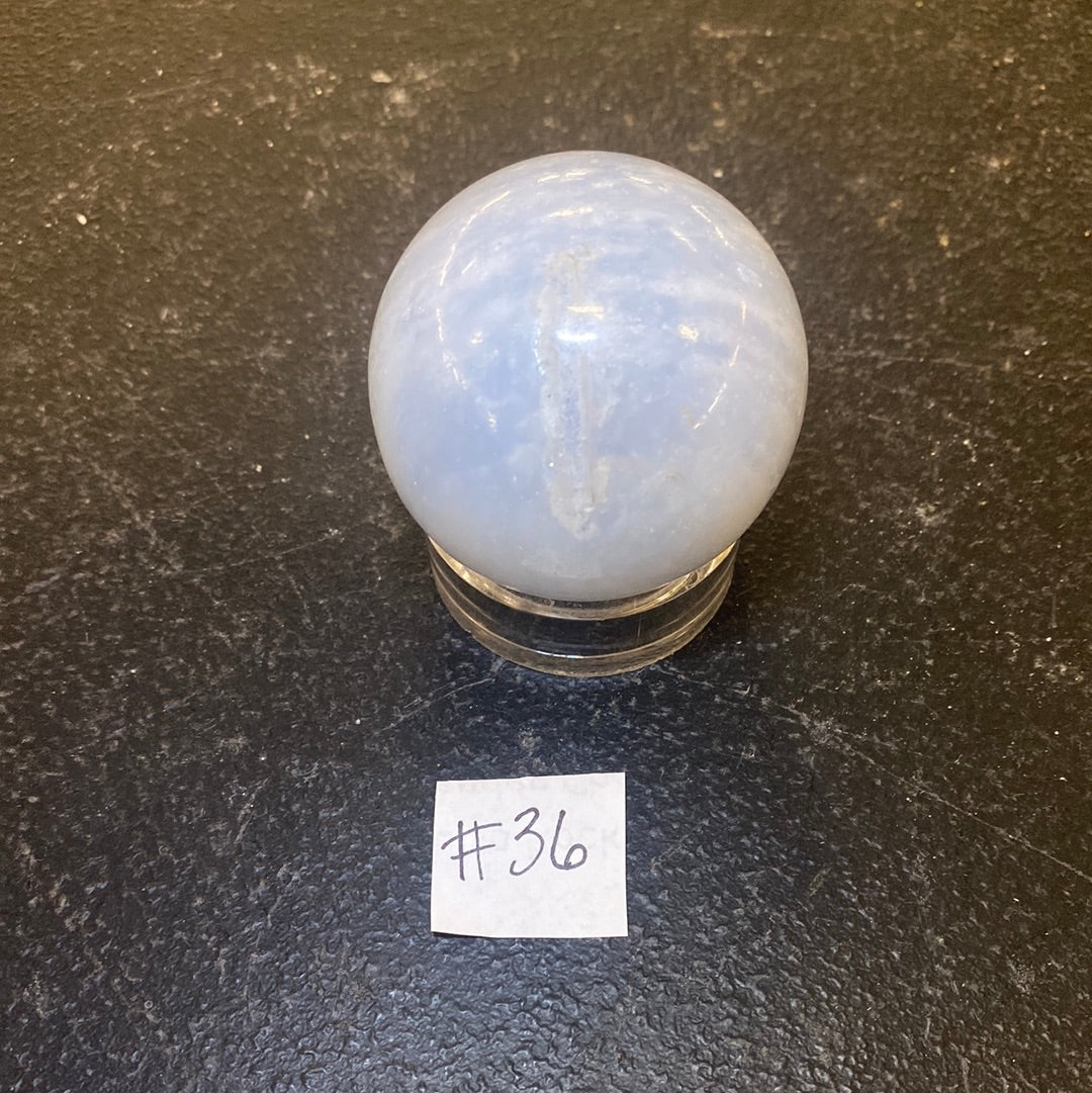 BLUE CALCITE SPHERE