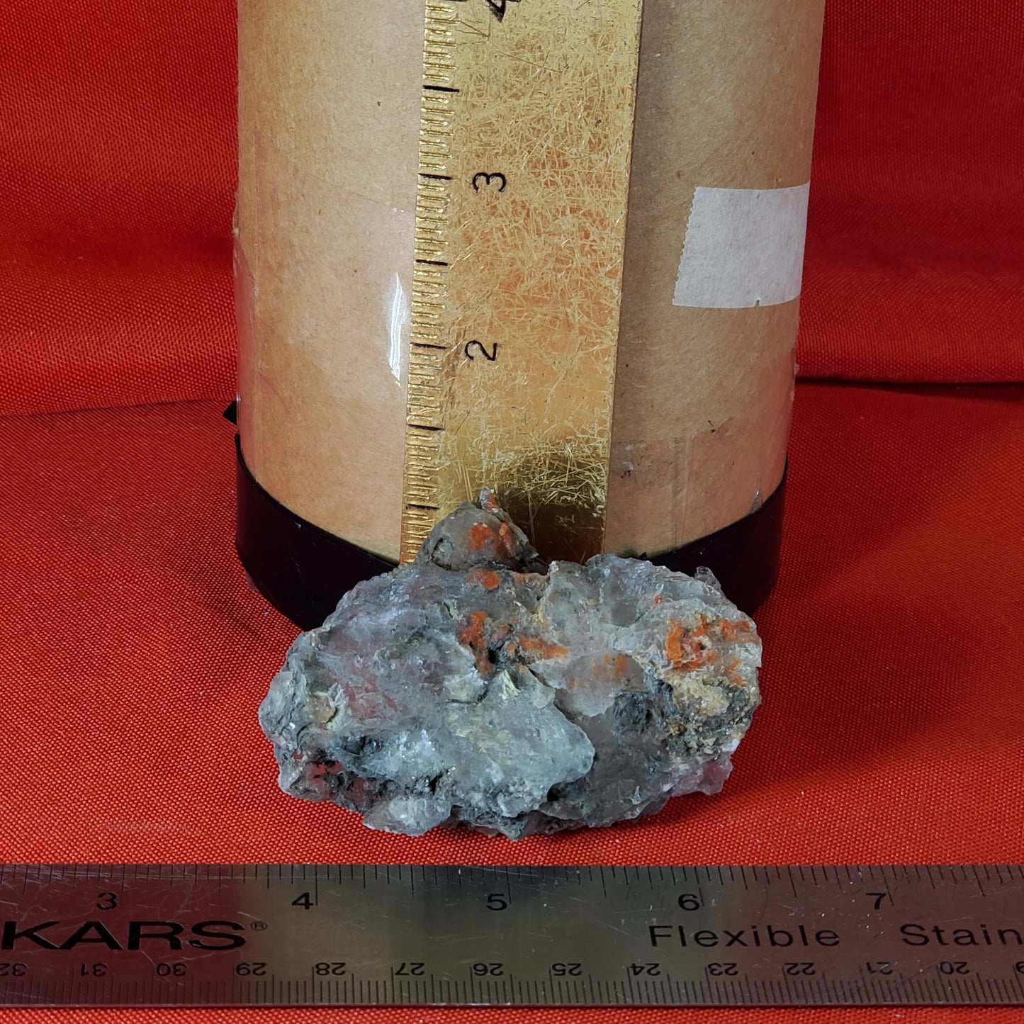 Gypsum VAR selenite red, gypsum Creek. Sedgwick, Wichita, Kansas
