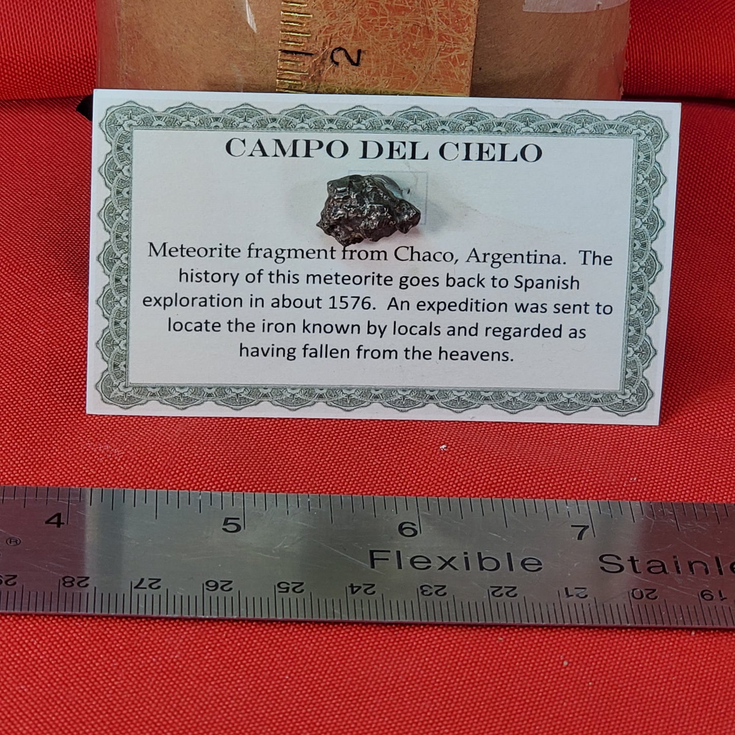 Campo Del Cielo Meteorite fragment from Chaco, Argentina