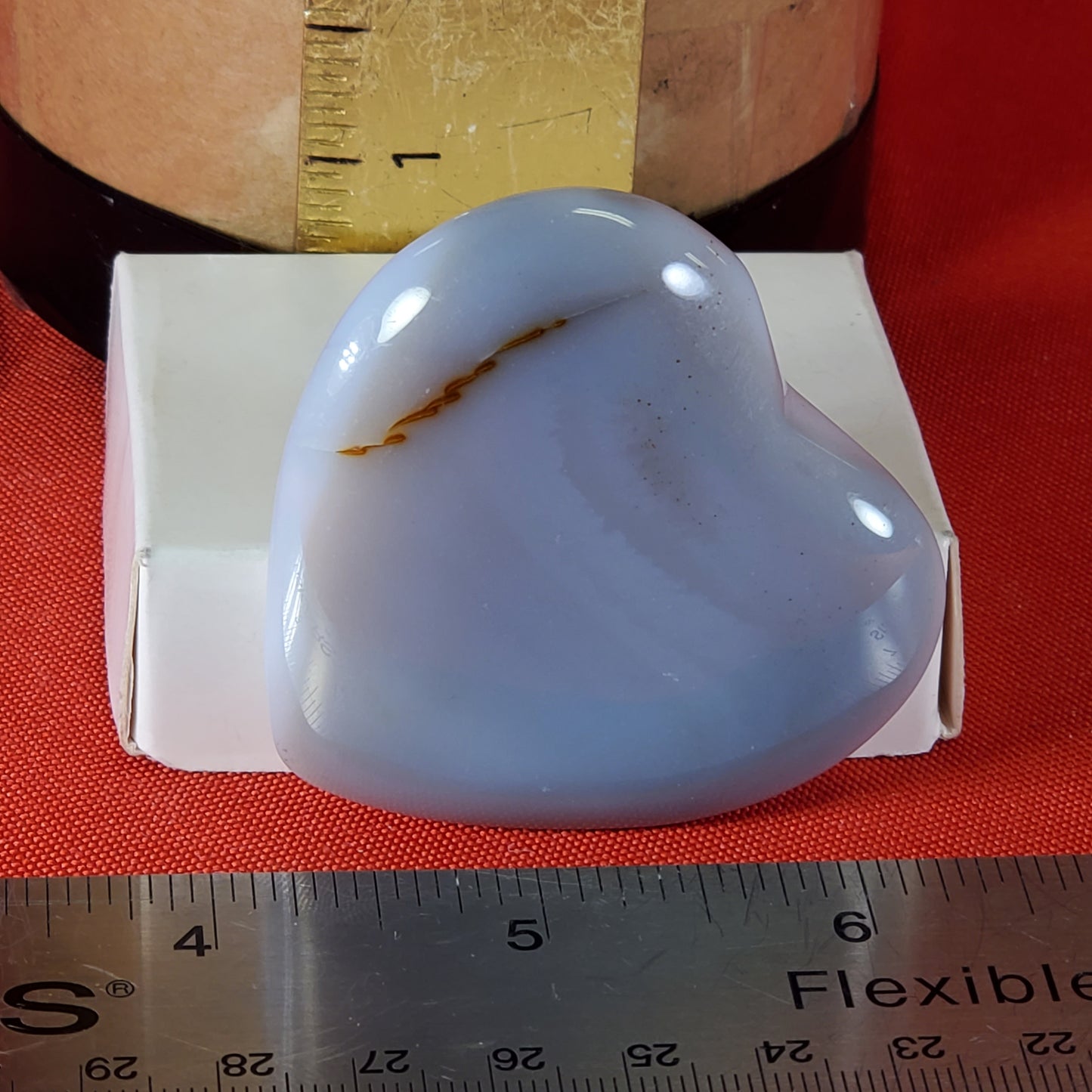 Druzy agate heart