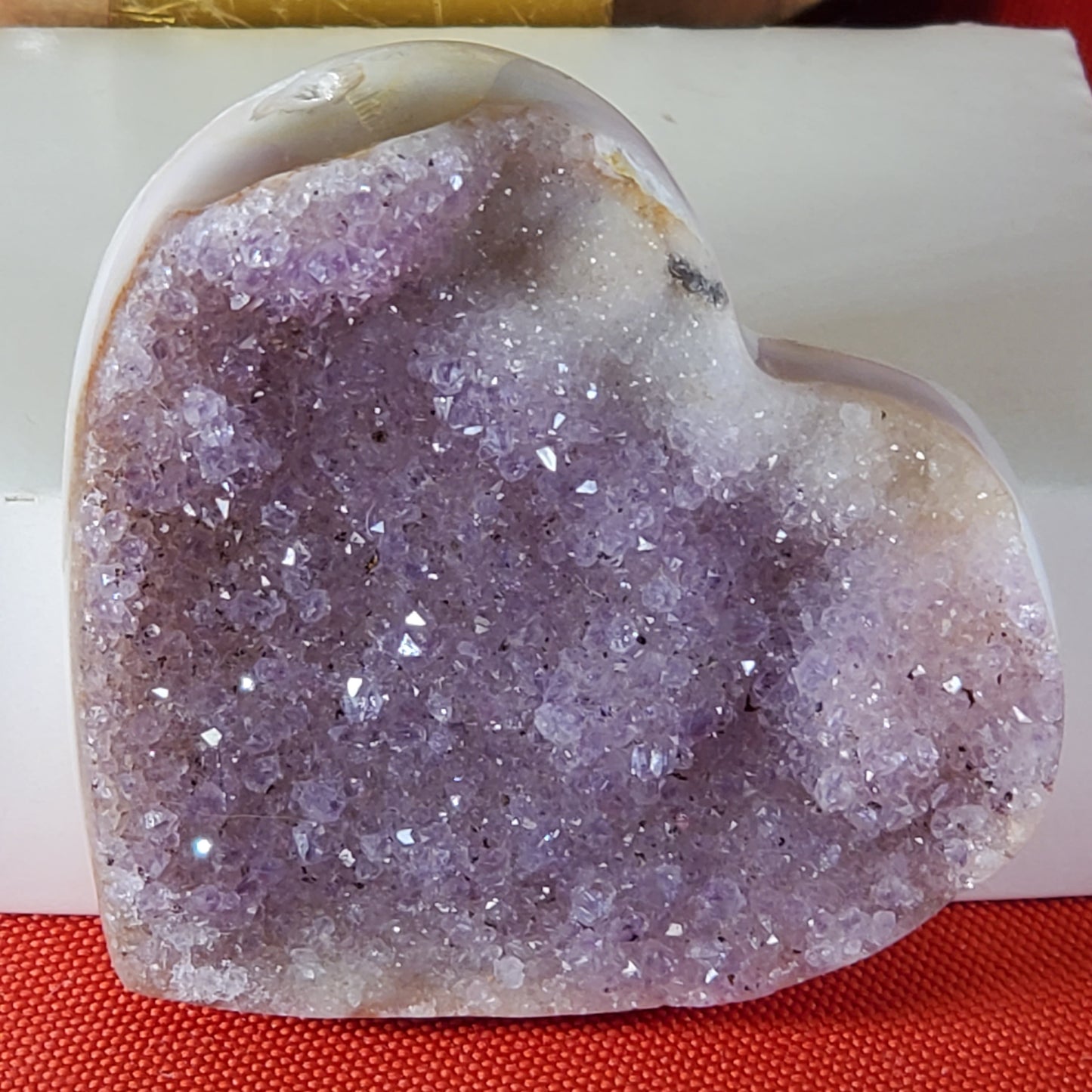 Druzy Amethyst Heart