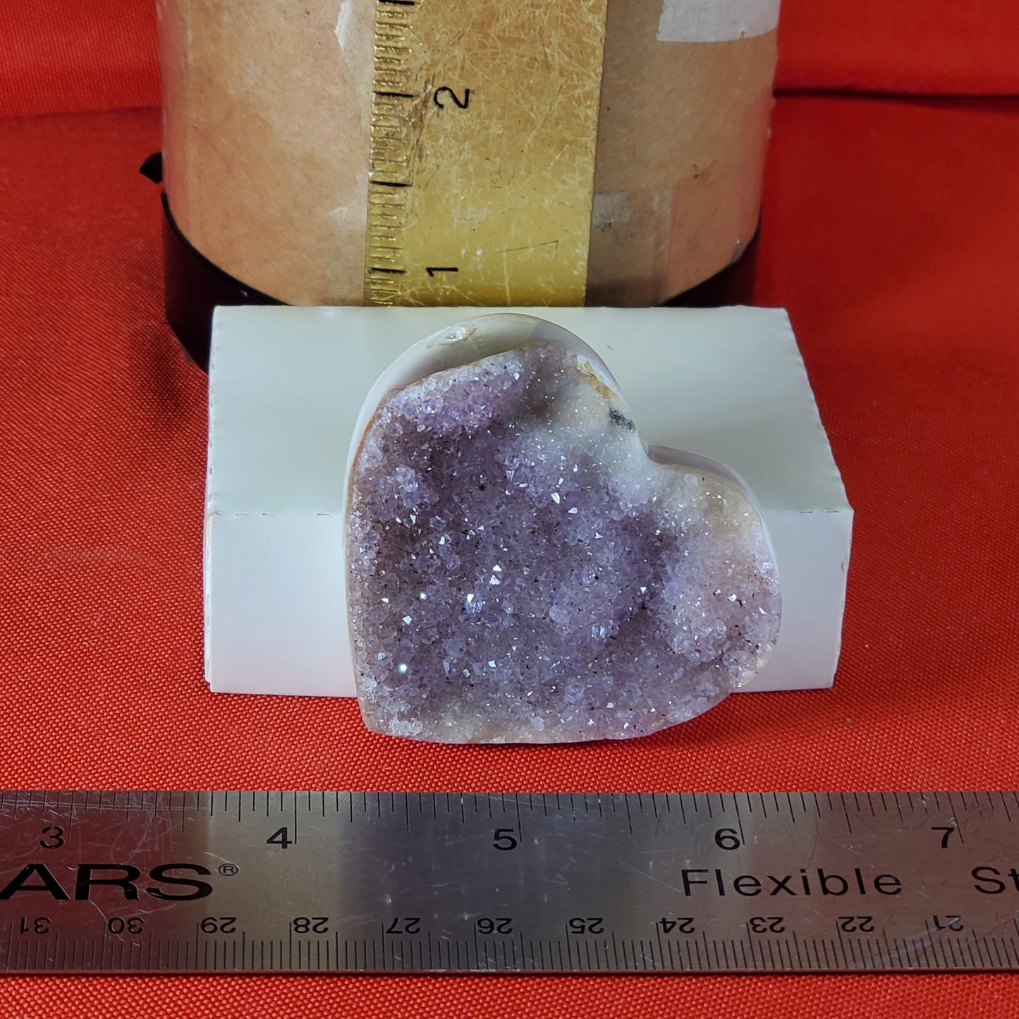 Druzy Amethyst Heart