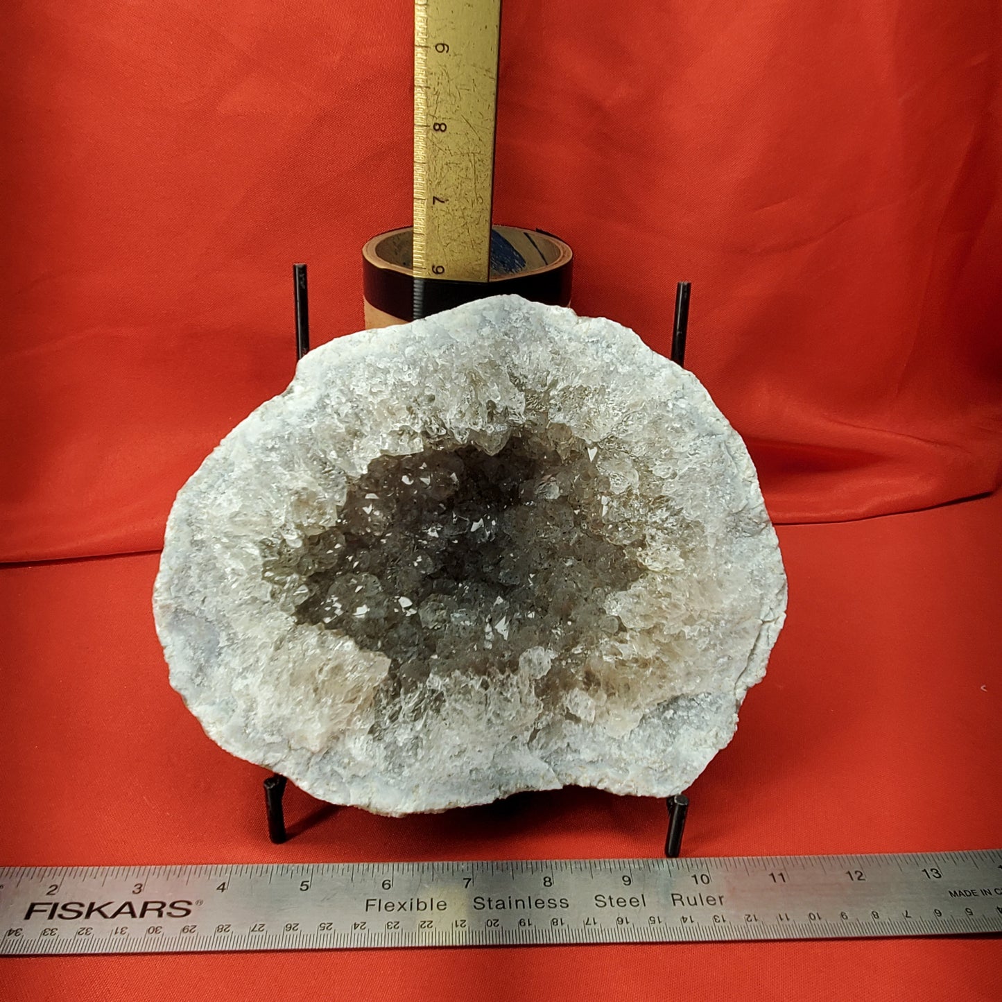 Geode half with Goethite