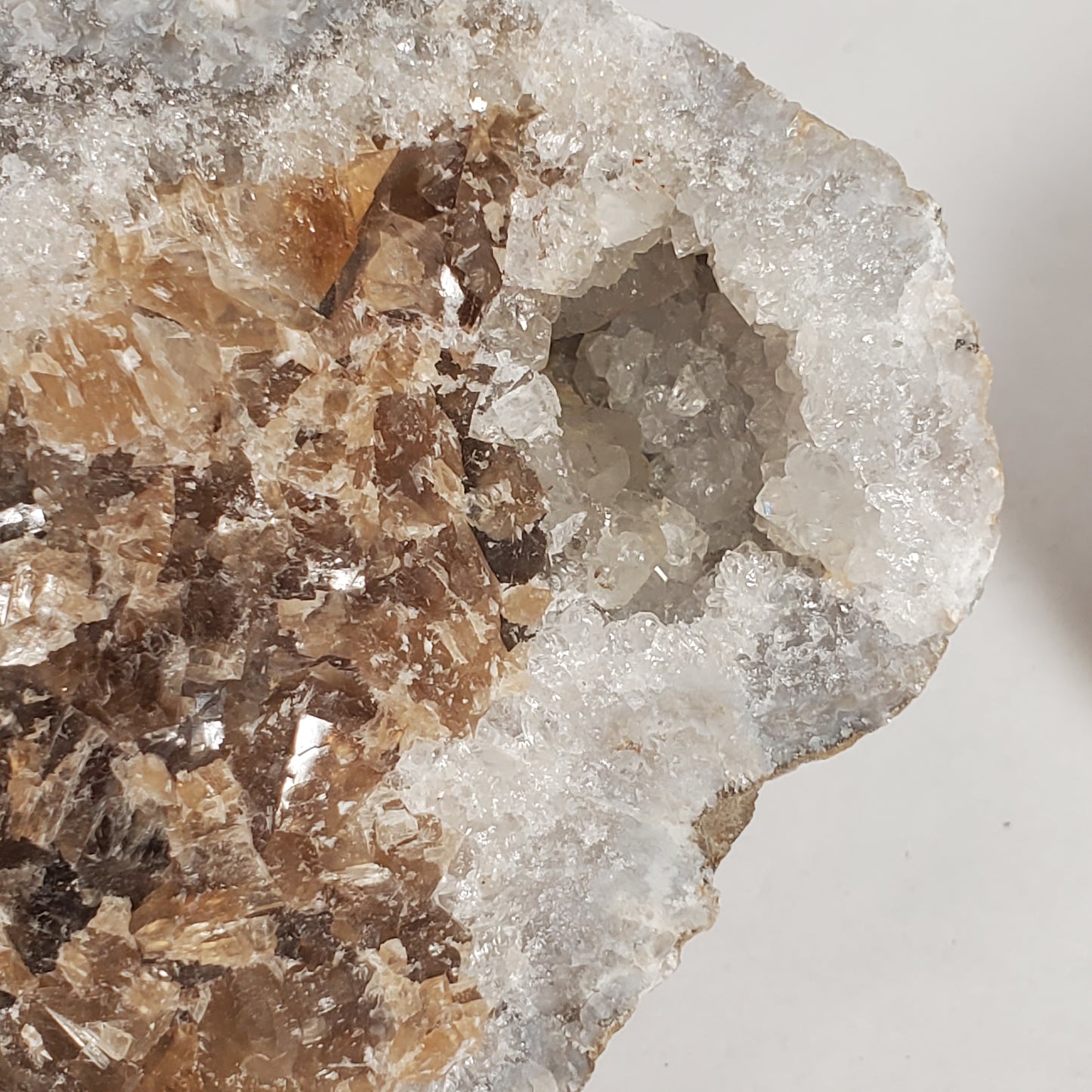 BROWN CALCITE FABULOUS KEOKUK GEODE SET