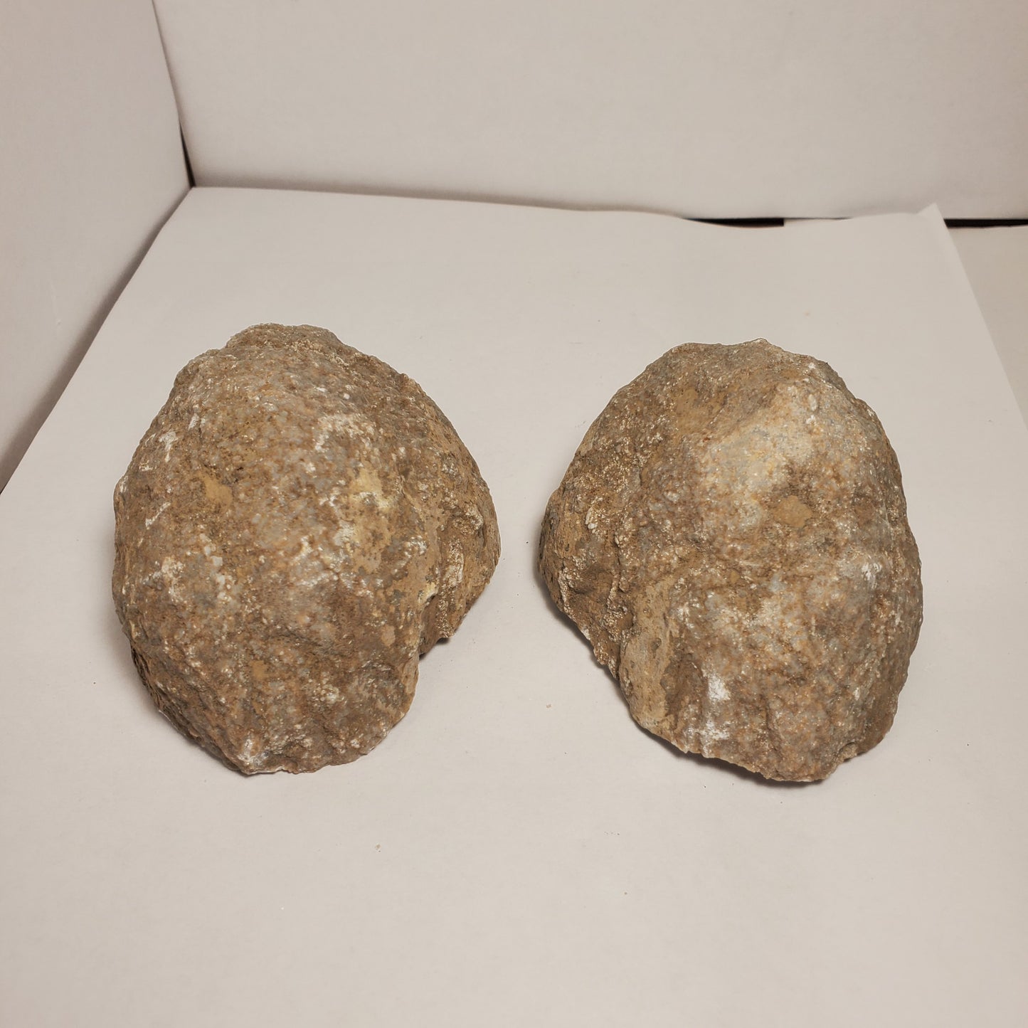 BROWN CALCITE FABULOUS KEOKUK GEODE SET