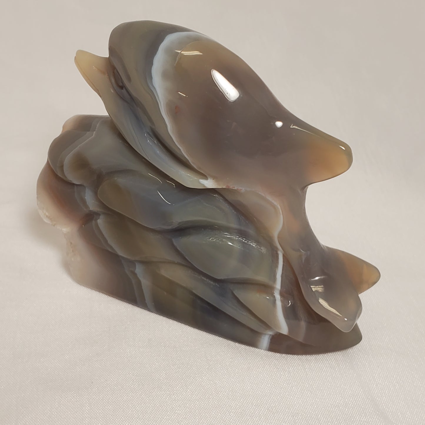 DRUZY AGATE DOLPHIN