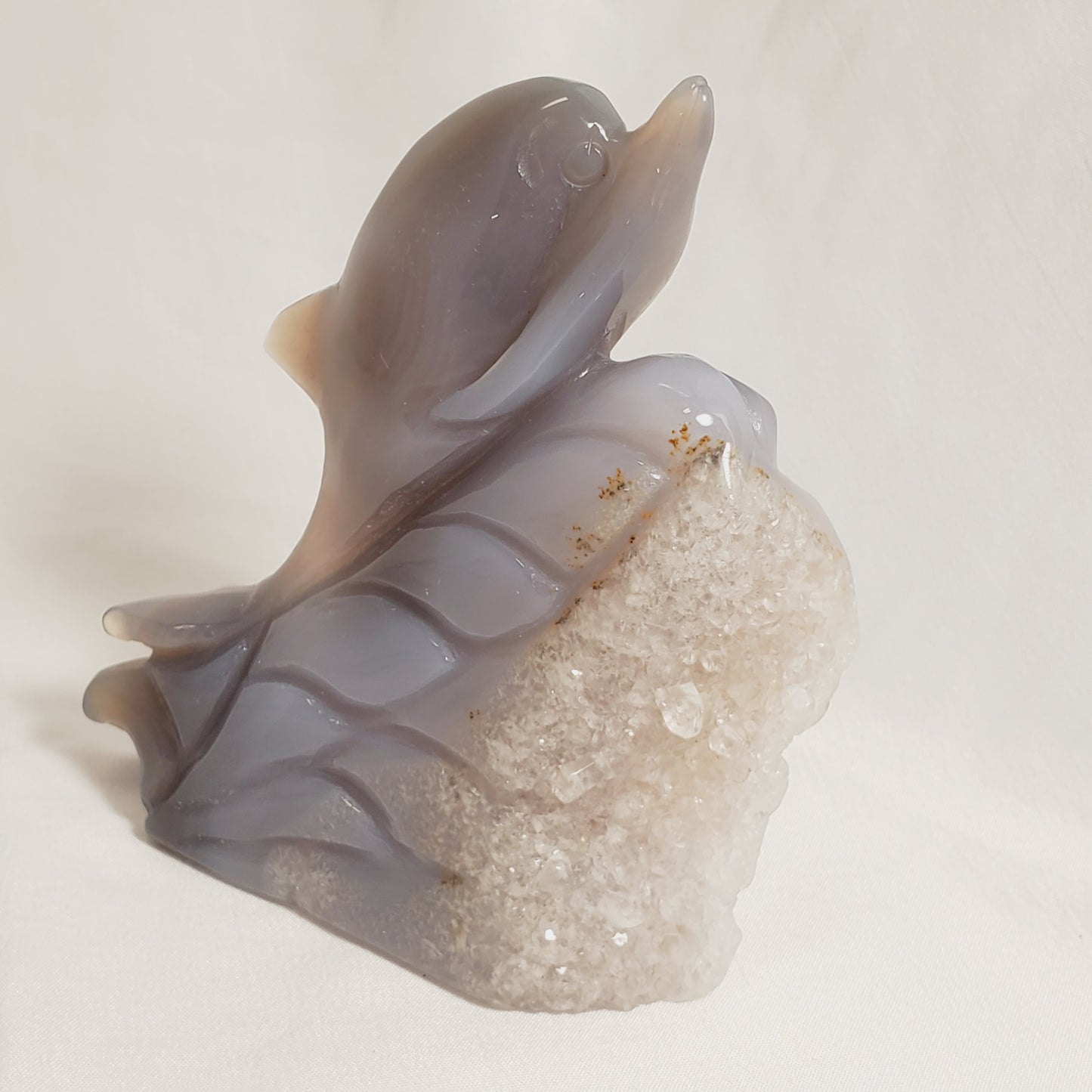 DRUZY AGATE DOLPHIN