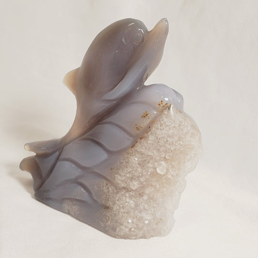 DRUZY AGATE DOLPHIN