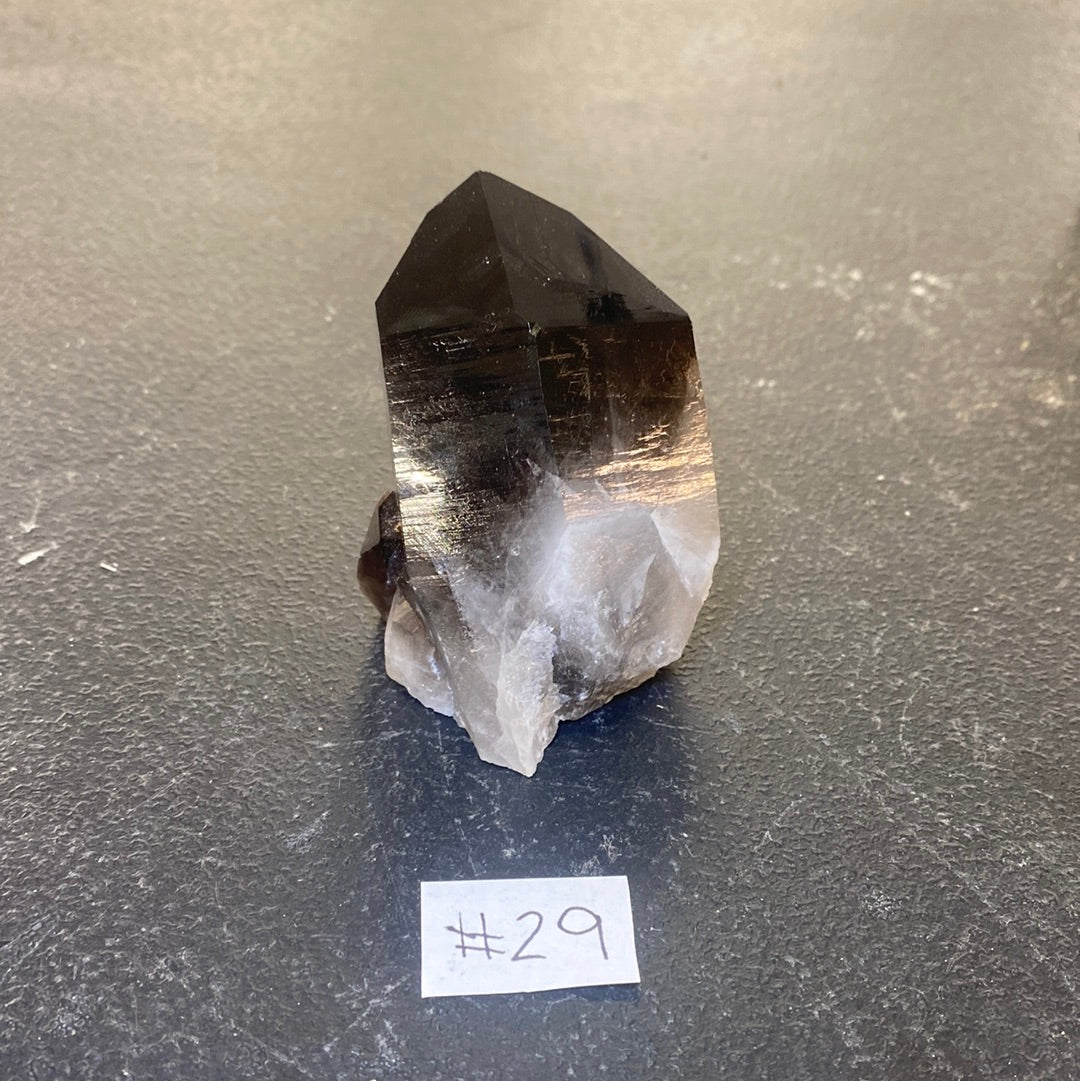 IRRADIATED SMOKEY QUARTZ CRYSTAL